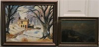 Winter Scene And Landscape Paintings