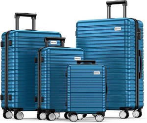 NEW $360  Lightweight Suitcases, 4Pcs