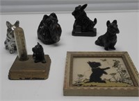 SCOTTIE DOG FIGURINES-THERM.-LAMP FINIAL-PIC.