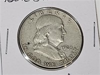 1963 D Silver Franklin Half Dollar Coin