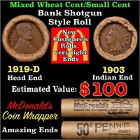 Small Cent Mixed Roll Orig Brandt McDonalds Wrappe