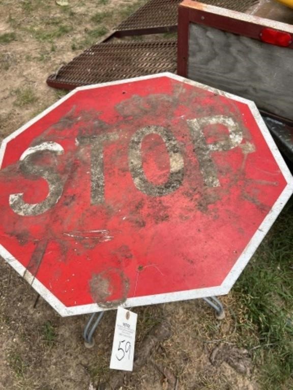 Custom Stop Sign table