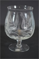 Sloan Etched Brandy Glass