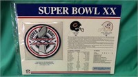 Super Bowl XX Patch. & Info