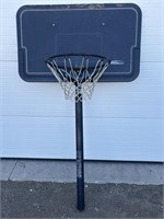 Basketball net with backboard