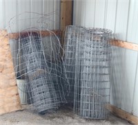 3 Partial Rolls of Woven Wire