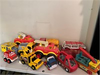 LOT: Plastic Toy Trucks, Tonka, Buddy L, More