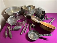 Copper Tin Metal Cast Iron Cooking Pots ++