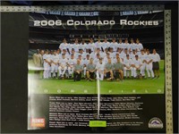 Lot of 17, 2006 Colorado Rockies Roster Poster