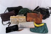 10pc Vintage Handbags- Aigner, Ariana Bardo+
