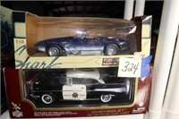 Die Cast Cars Corvette & '57 Bel Air Police