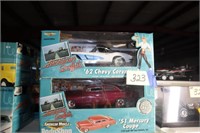 Die Cast Cars '62 Corvette & '51 Mercury