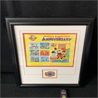 Mickey & Minnie Frames 70th Ann Stamps