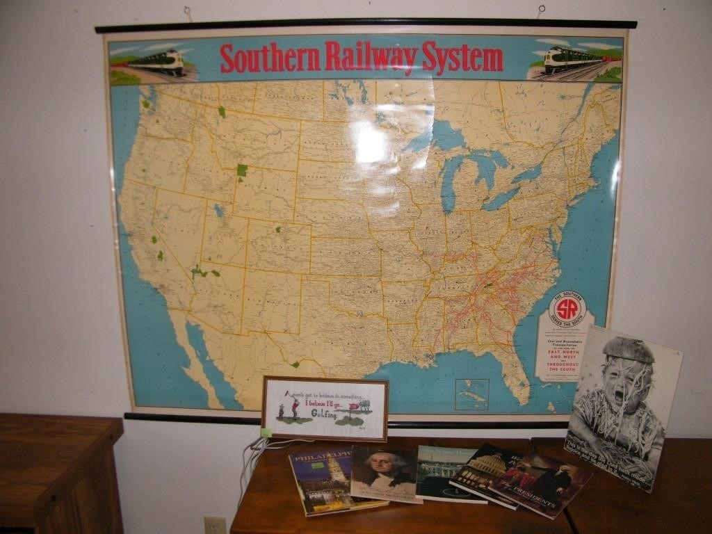 LOT: LG SOUTHERN RAILWAY SYSTEM MAP, GOLF