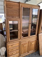 Lot of 2 pieces of furniture one is a China hutch