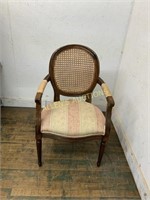 WICKER BACK CHAIR