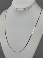 14K Yellow Gold 22.25'' Herringbone Necklace