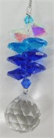 Crystal Hanging Suncatcher - Blue