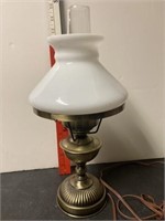 Small brass table lamp