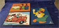 (3) Vintage Wooden Childrens Puzzles