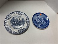 2 Pieces Blue/White Porcelain