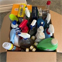 Cleaning Supplies Box Lot