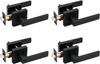 Probrico 4 Pack- Black Door Entry Levers Combo Pac