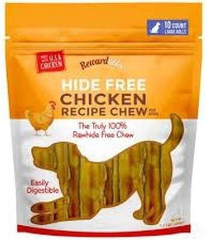 10-Pk Rewardables Hide Free Chicken Recipe Chews