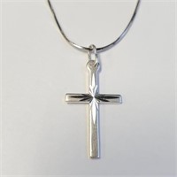 $70 Silver Cross 18" Necklace