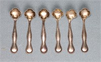 (6) Sterling Silver Salt Cellar Spoons