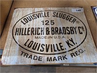 Louisville Slugger Metal Sign