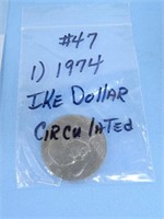1974 Ike Dollar Circulated