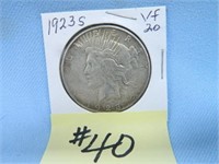 1923s Peace Silver Dollar VF-20