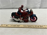 Spider-Man on Motorcycle Toy