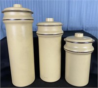 Mid Century Metal Canister Set