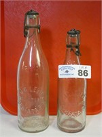 (2) J.G Leber Ephrata Bottles