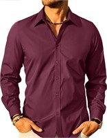 ($38) PAUL JONES Classic Dress Shirts for Men,3XL