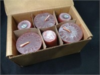 Box of New Red Candles