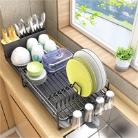 Dish Drying Rack, Expandable(, Stainless Steel