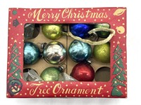 Vintage Miniature Glass Christmas Ornaments in