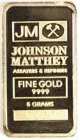 Gold 5g JM Bar