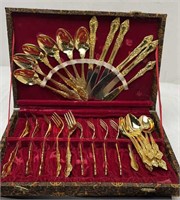 Gold plated Cutlery set