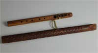 Two Wood Carved Flutes- High Spirits