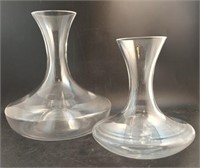 2 Crystal Carafes