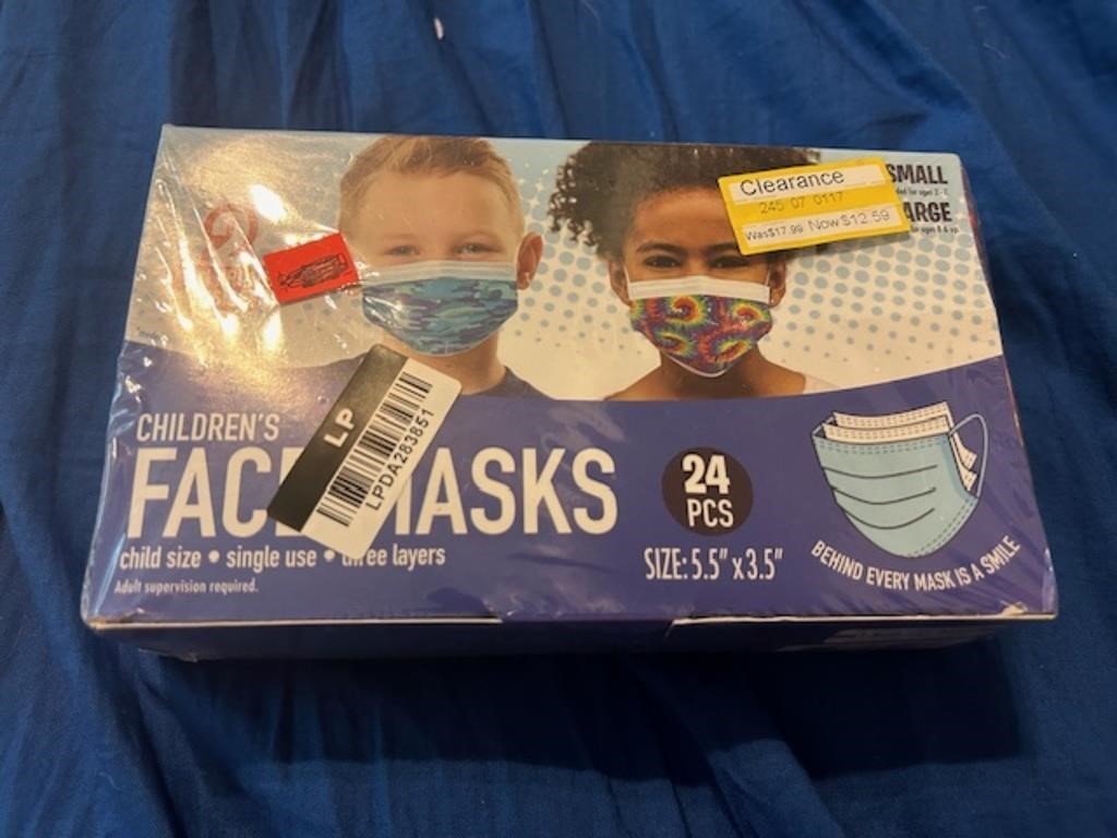 24 Childrens Face Mask NEW