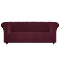 Easy-Going Stretch Velvet Chesterfield Style Couch