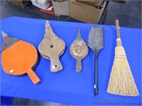 Various Bellows, Broom & Ash Shovel