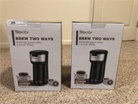 (2) Sboly Brew Two Ways Coffee Machines