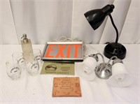 Lamps, Glasses & Other Household Items
