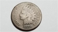 1870 Indian Head Cent Penny Rare